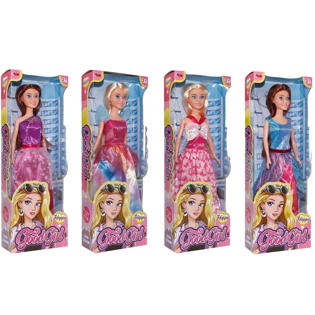 Renkli Kıyafetli Manken Model Bebek 29 Cm