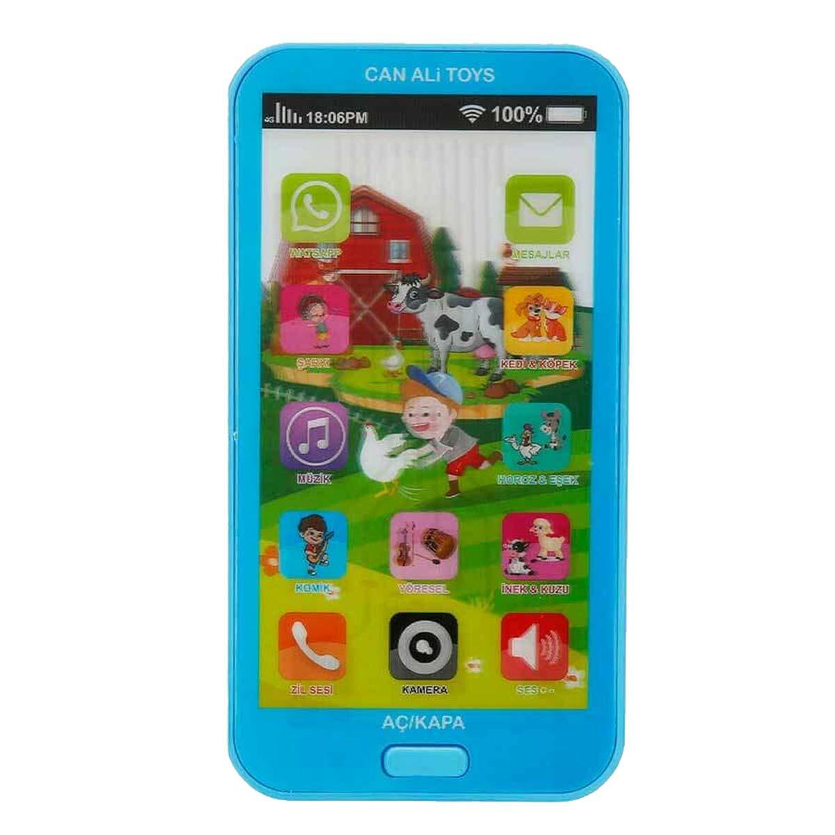 Whirly Akıllı Telefon | Hareketli Görüntülü Eğitici Oyuncak | Hayvan Sesli Ve Müzikli Bebek Telefonu