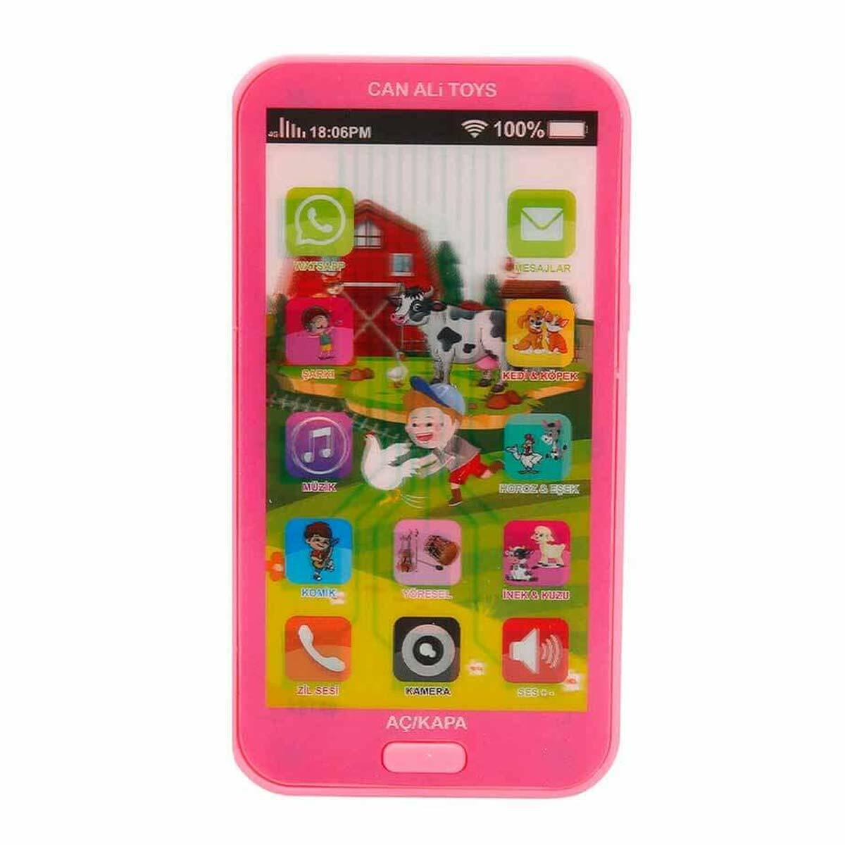 Whirly Akıllı Telefon | Hareketli Görüntülü Eğitici Oyuncak | Hayvan Sesli Ve Müzikli Bebek Telefonu