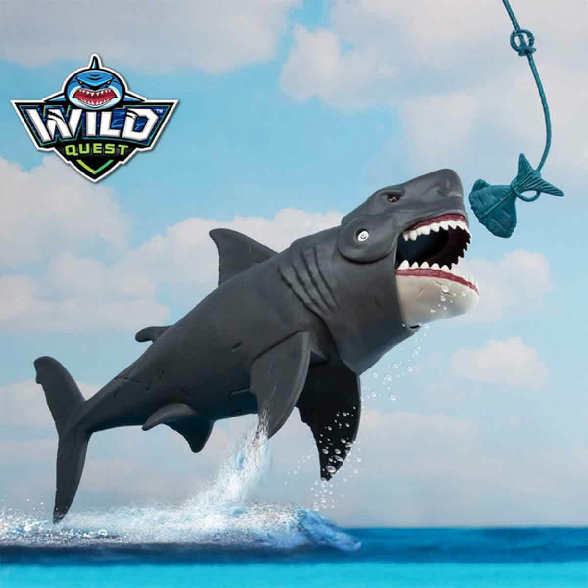 Işıklı Wild Quest Cage Rage Chomping Shark Oyun Seti – Eğlenceli ve Etkileşimli Köpek Balığı Macerası