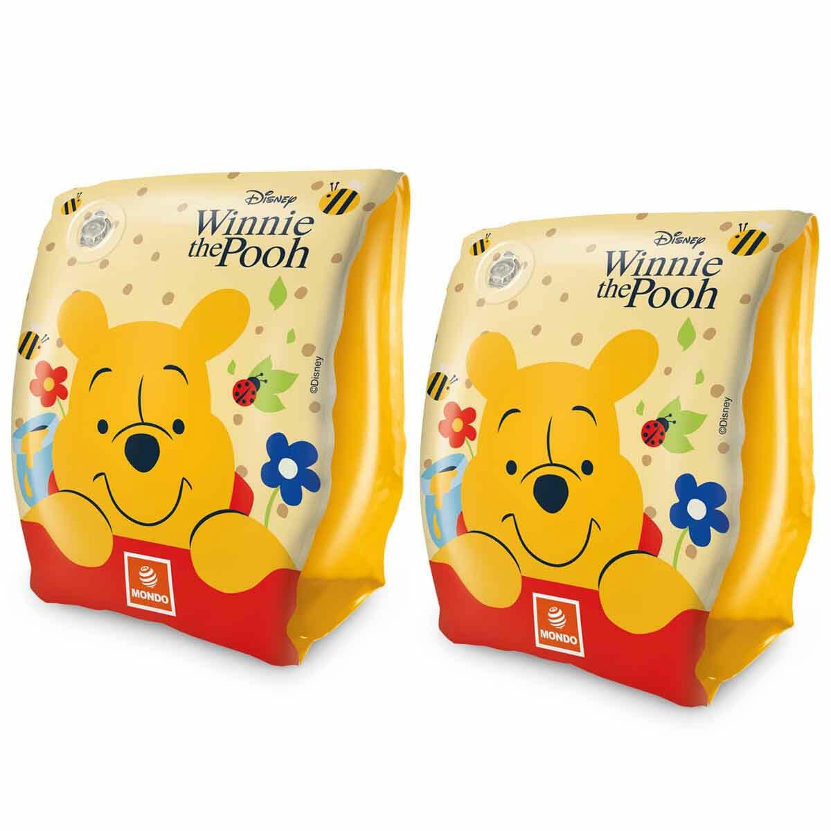 Winnie The Pooh Şişme Kolluk | 2-6 Yaş Güvenli Yüzme Yardımcısı | Havuz ve Deniz İçin Lisanslı Çocuk Kolluğu