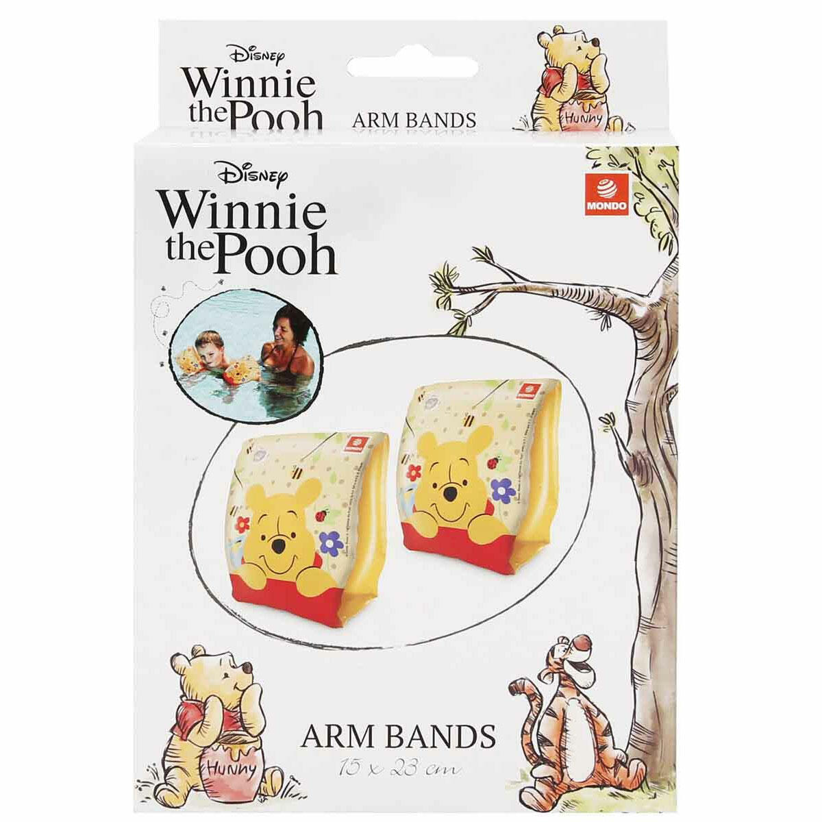 Winnie The Pooh Şişme Kolluk | 2-6 Yaş Güvenli Yüzme Yardımcısı | Havuz ve Deniz İçin Lisanslı Çocuk Kolluğu