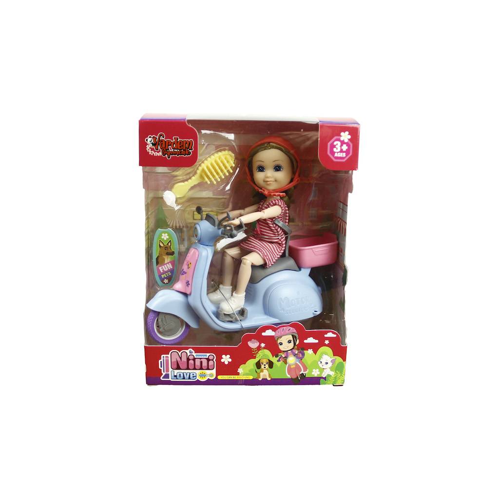 Nini Love Motosiklet ve Atvli Bebek Seti