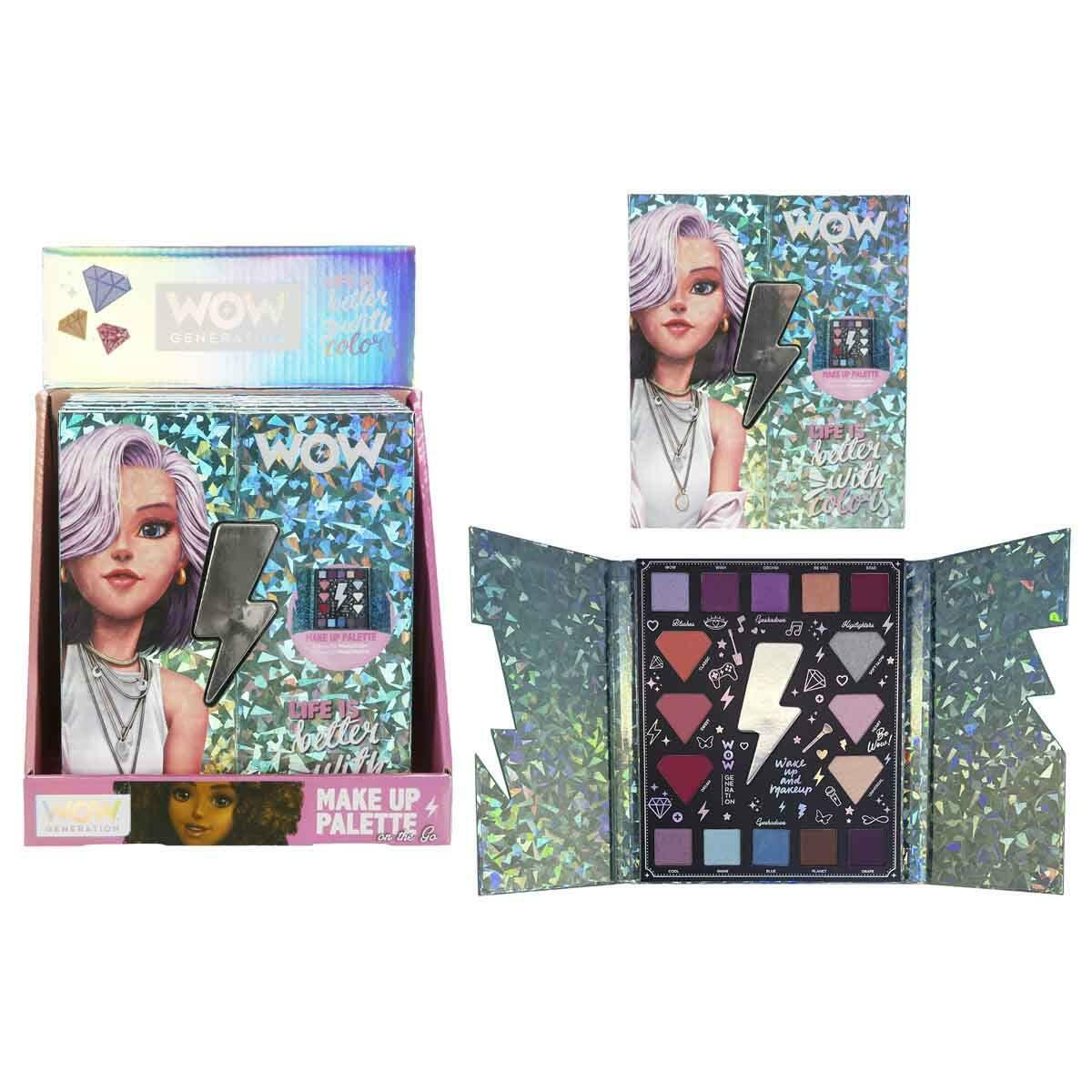 WOW Generation Göz Farı Paleti Makyaj Seti | Water Revolution Çocuk Kozmetik | Güvenli Ve Kolay Temizlenen Far Seti