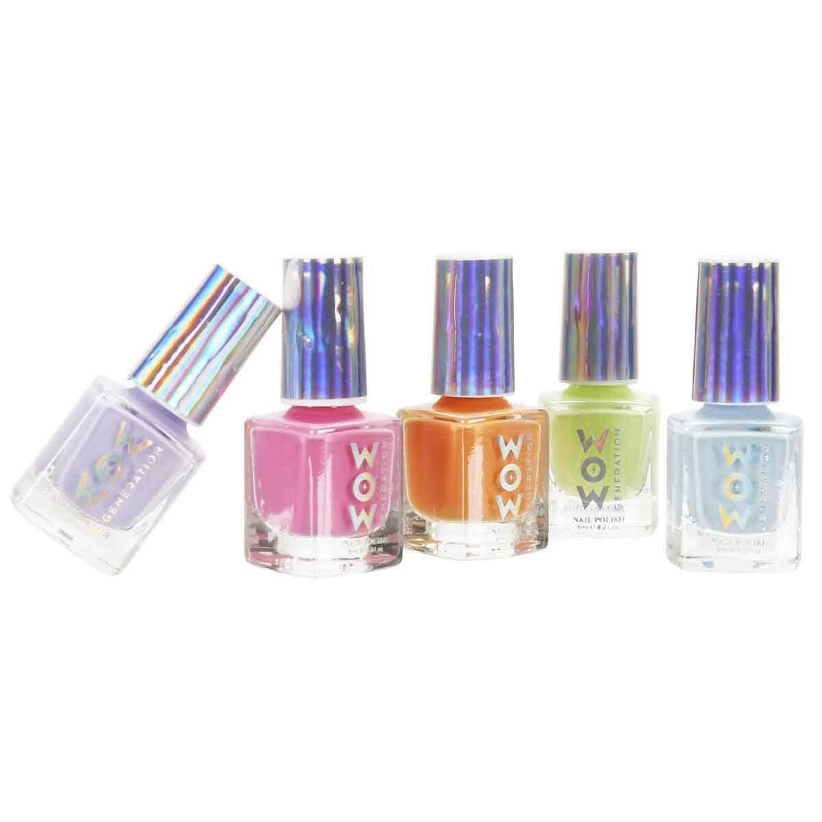WOW Generation Neon Oje Seti 5’li Paket | Çocuklar İçin Neon Renkli Oje Koleksiyonu | Trend Kozmetik Seti
