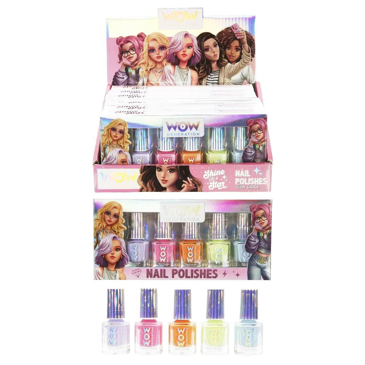 WOW Generation Neon Oje Seti 5’li Paket | Çocuklar İçin Neon Renkli Oje Koleksiyonu | Trend Kozmetik Seti