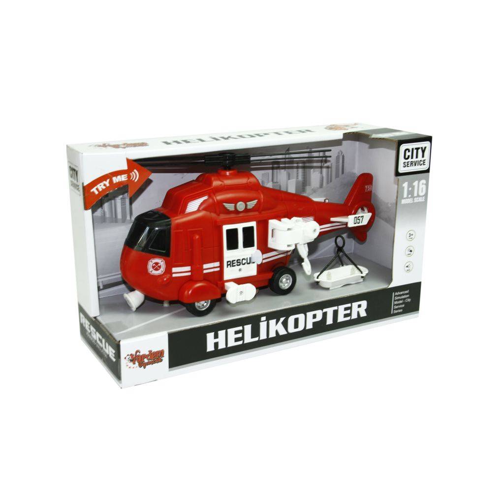 1:16 Sürtmeli Sesli Işıklı Helikopter