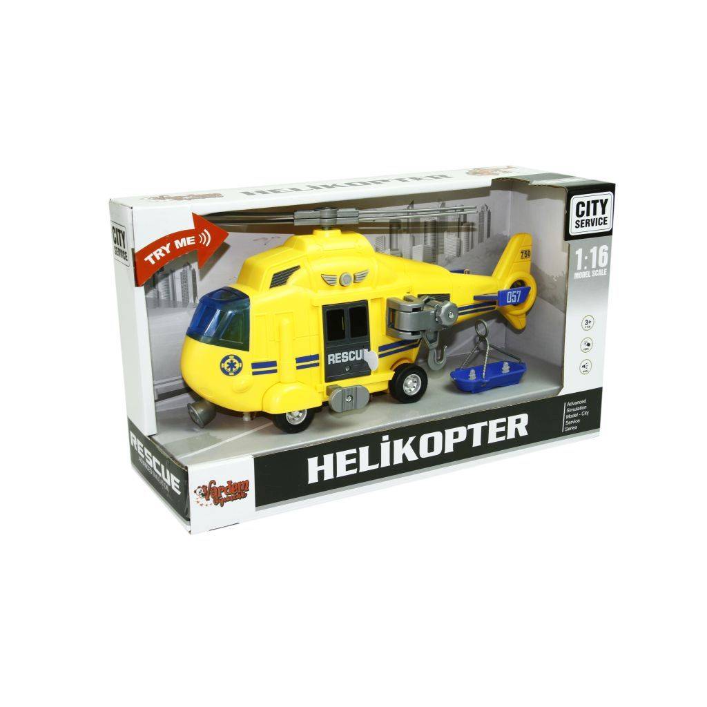 1:16 Sürtmeli Sesli Işıklı Helikopter