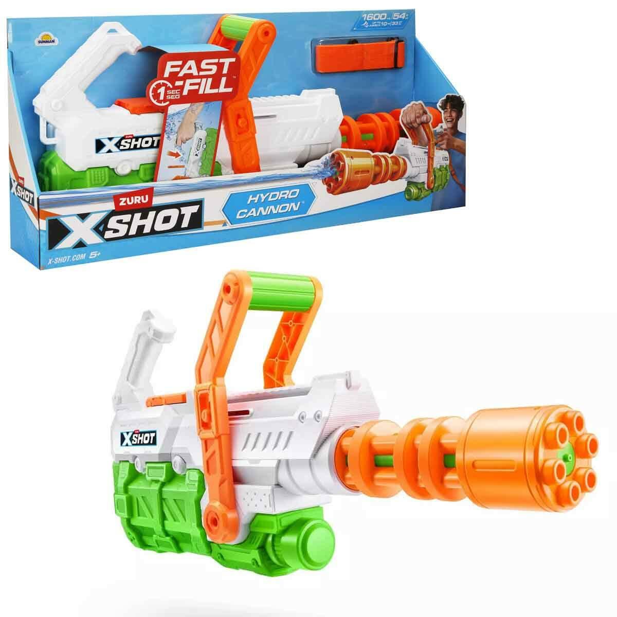 X-Shot Fast-Fill Hydro Cannon Su Tabancası 62 cm | 1 Saniyede Dolum | 10 Metre Menzilli Dev Su Silahı