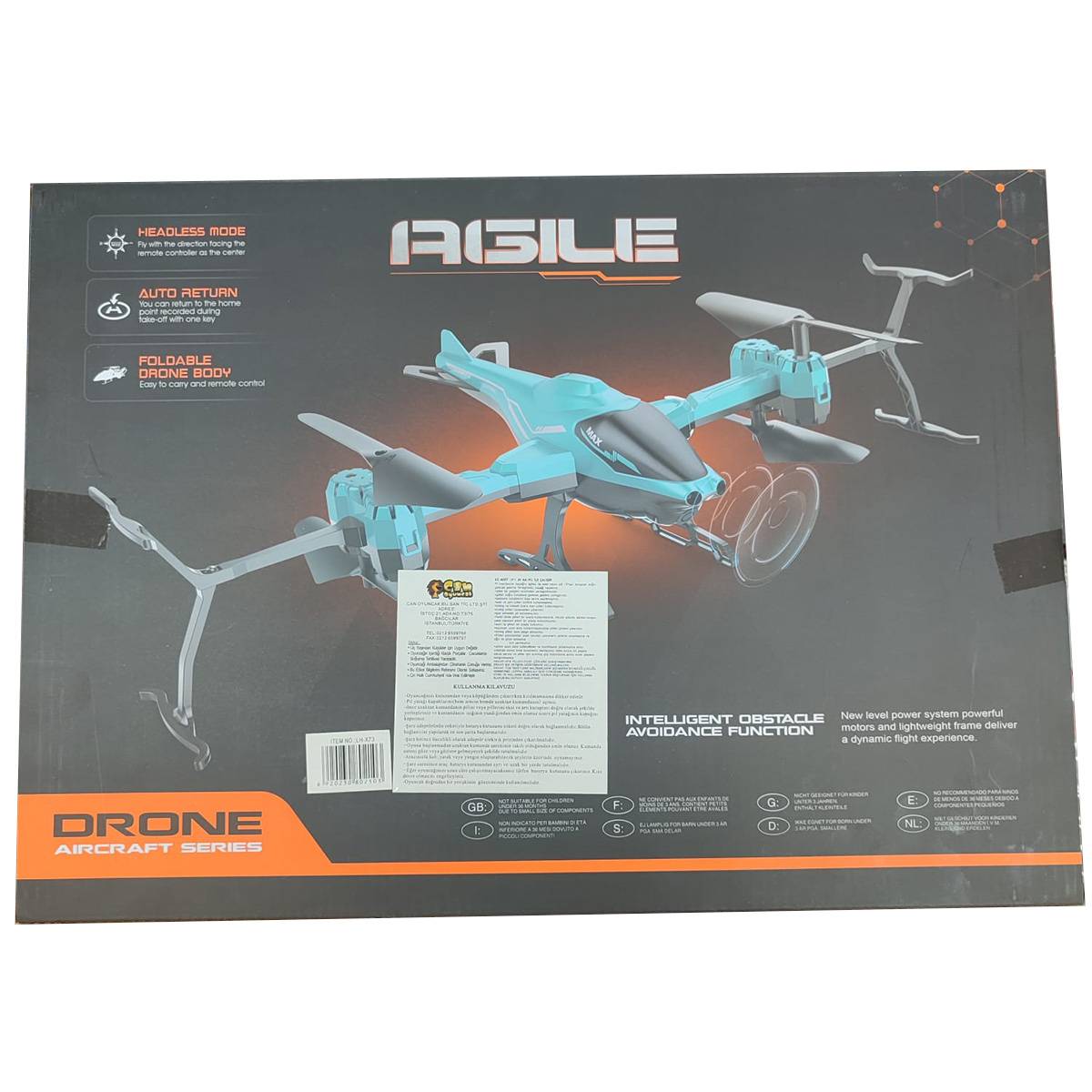 AGILE Uzaktan Kumandalı Sensörlü Drone