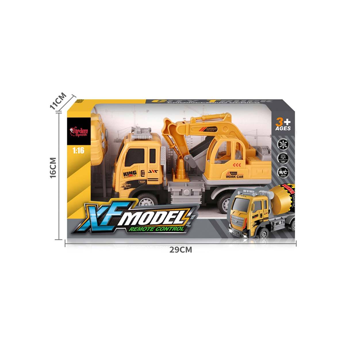 Uzaktan Kumandalı Şarjlı 1:16 XF Model İnşaat Kamyonu - 4 Model