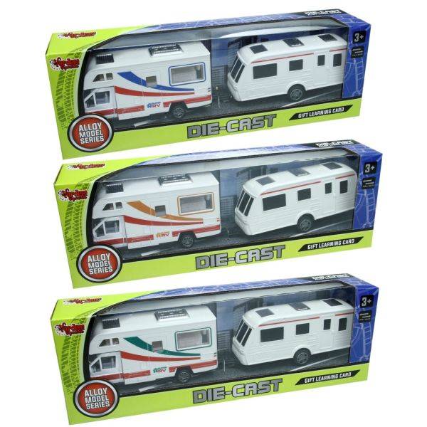 Çek Bırak Die-Cast İkili Karavan