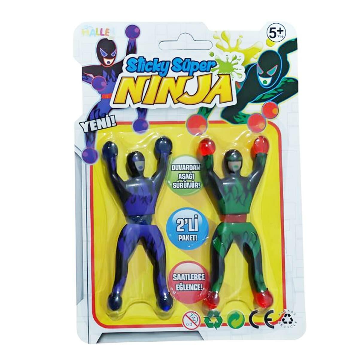 Yapışkan 2'li Ninjalar Seti | Takla Atarak İnen Duvar Sürüngenleri | Eğlenceli Aksiyon Figürleri
