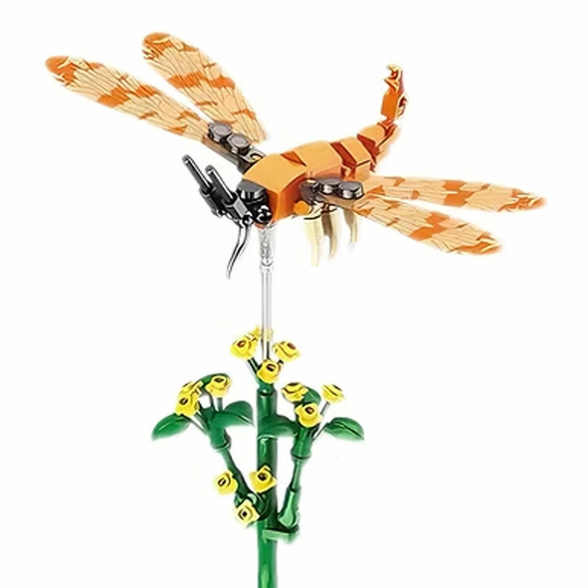 Yapraklar Üzerinde Altın Akrep Böceği 111 Parça Blok Seti | Dekoratif Doğa Serisi Yapım Oyuncağı | Hareketli Detaylı Estetik Blok Seti