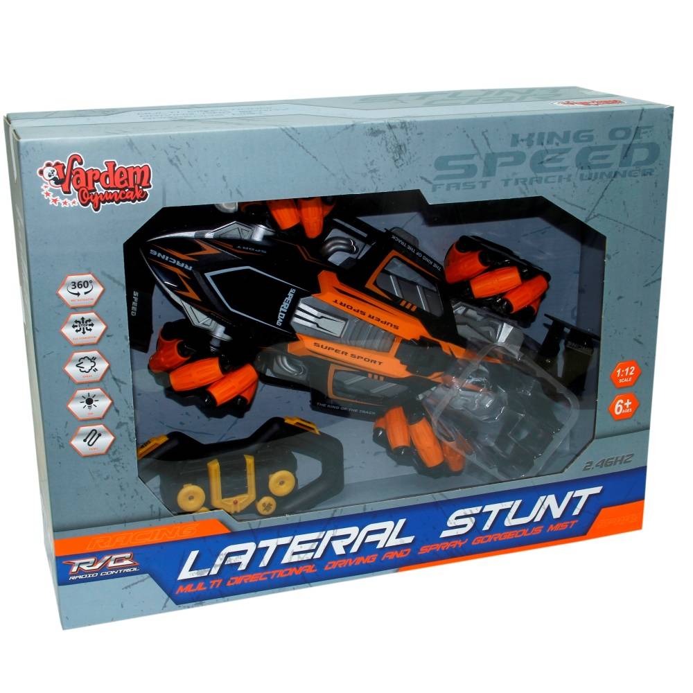 Uzaktan Kumandalı 1/12 Şarjlı Buhar Çıkartan Akrobat Araba