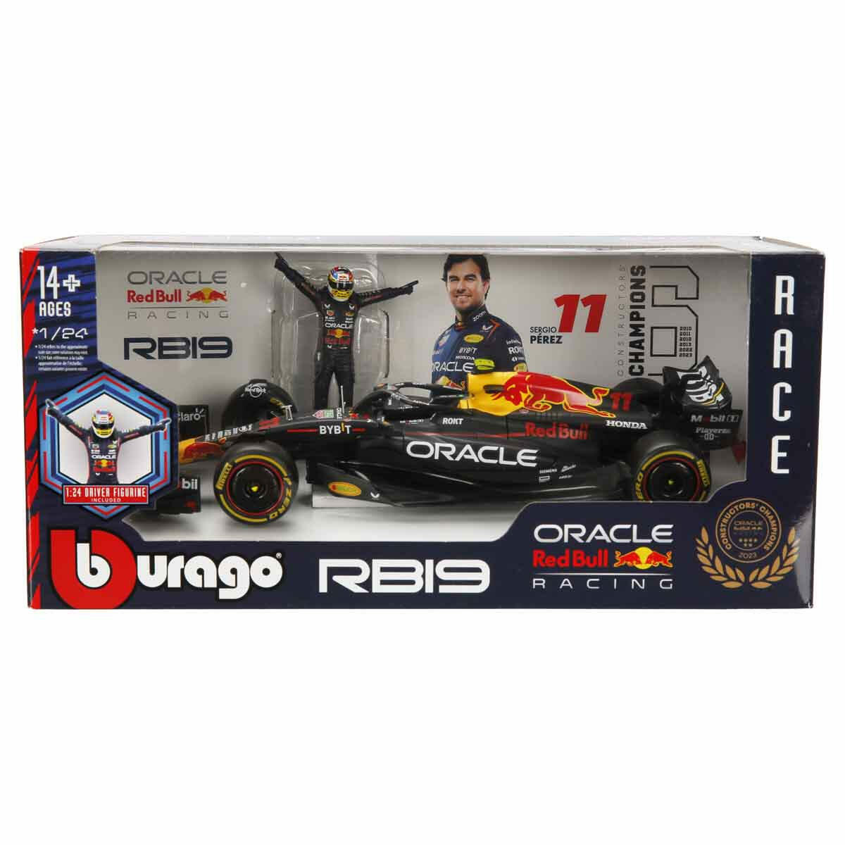 1:24 Formula 1 Oracle Red Bull RB19 Model Araba – Bburago Die-Cast Koleksiyon Aracı