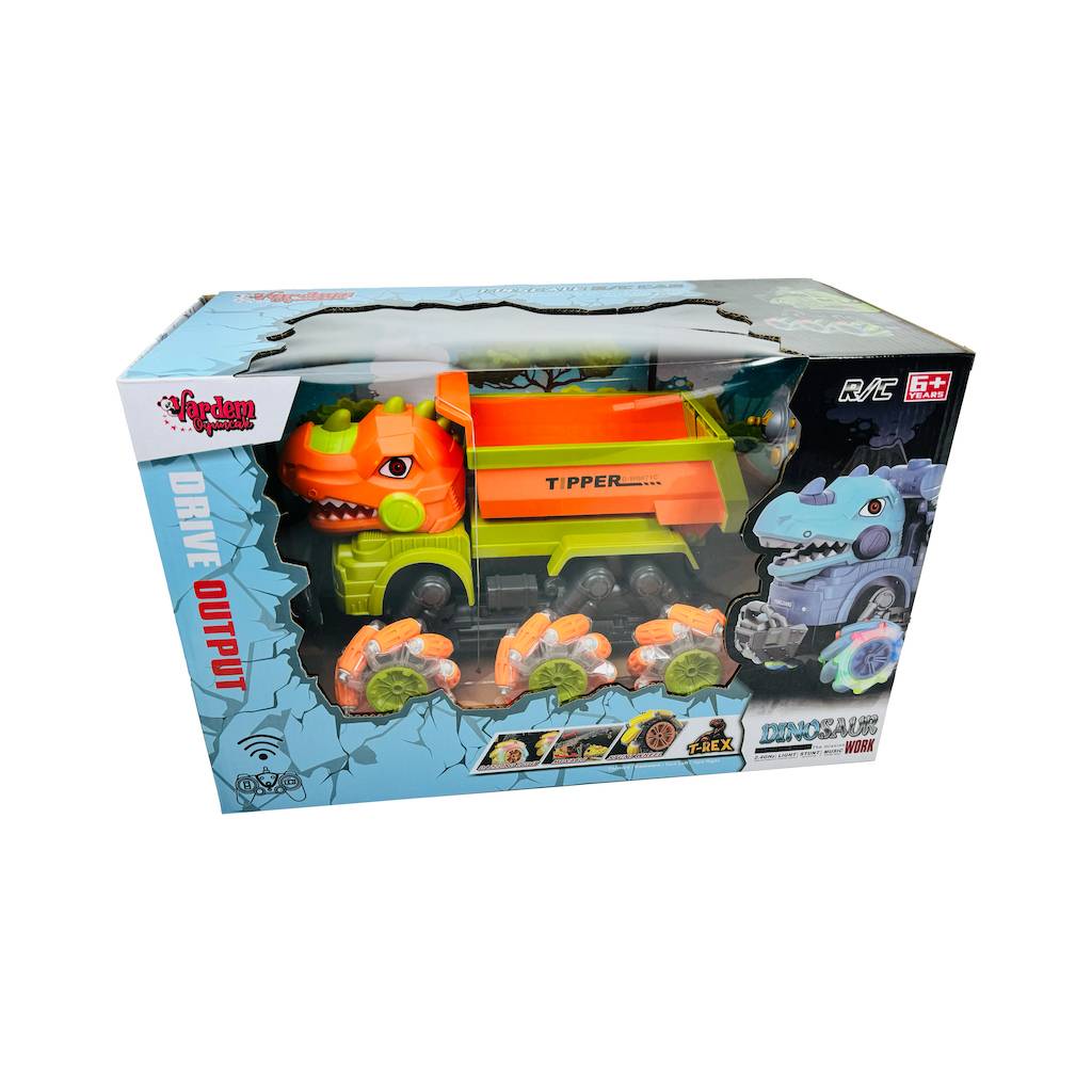 Uzaktan Kumandalı Full Fonksiyon 2.4G Dinozor 1:14 Damperli Kamyon