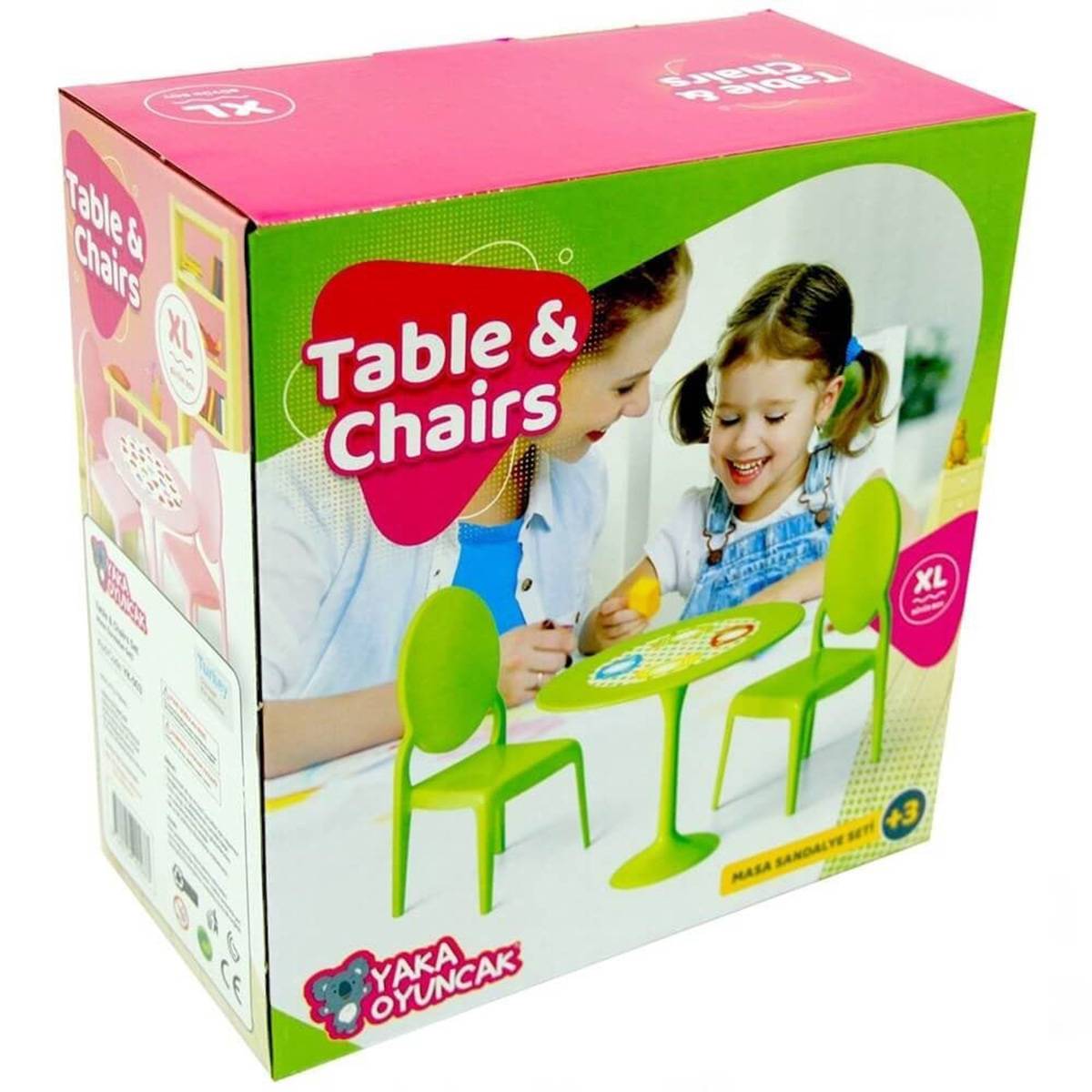 Yaka Oyuncak Mini Masa Sandalye Seti