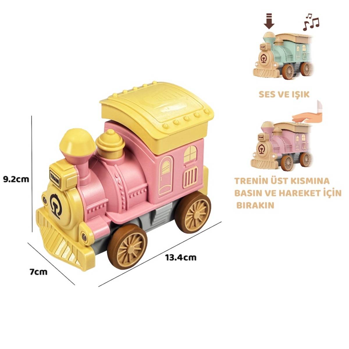 Sürt Bas-Git Işıklı Müzikli Bebek Treni