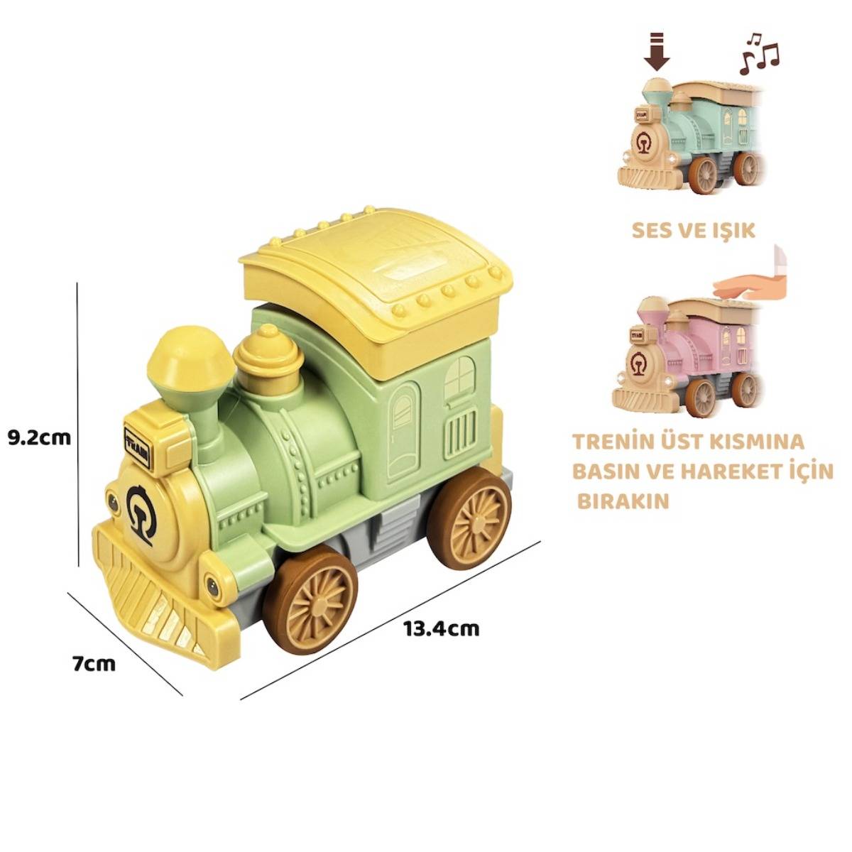 Sürt Bas-Git Işıklı Müzikli Bebek Treni