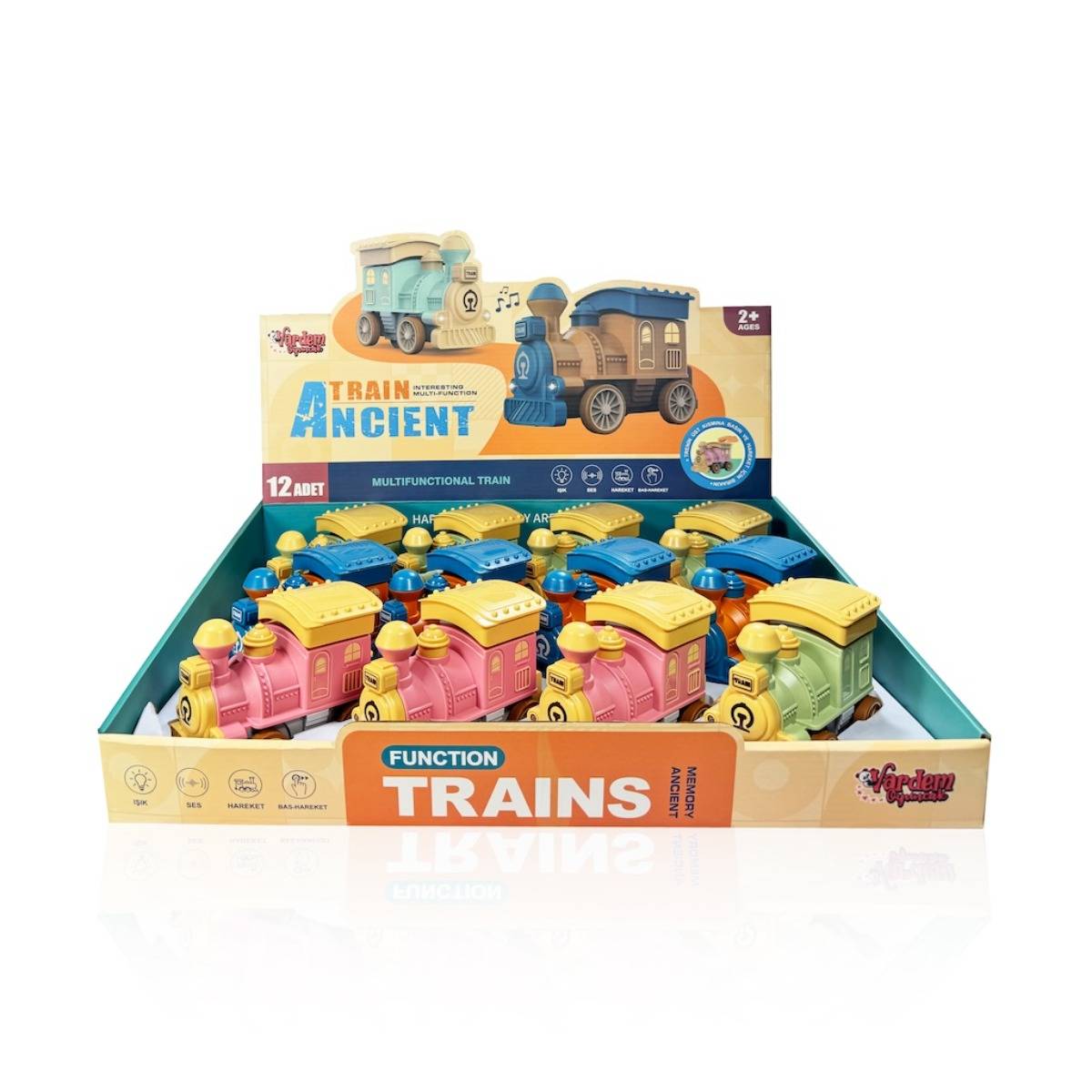 Sürt Bas-Git Işıklı Müzikli Bebek Treni