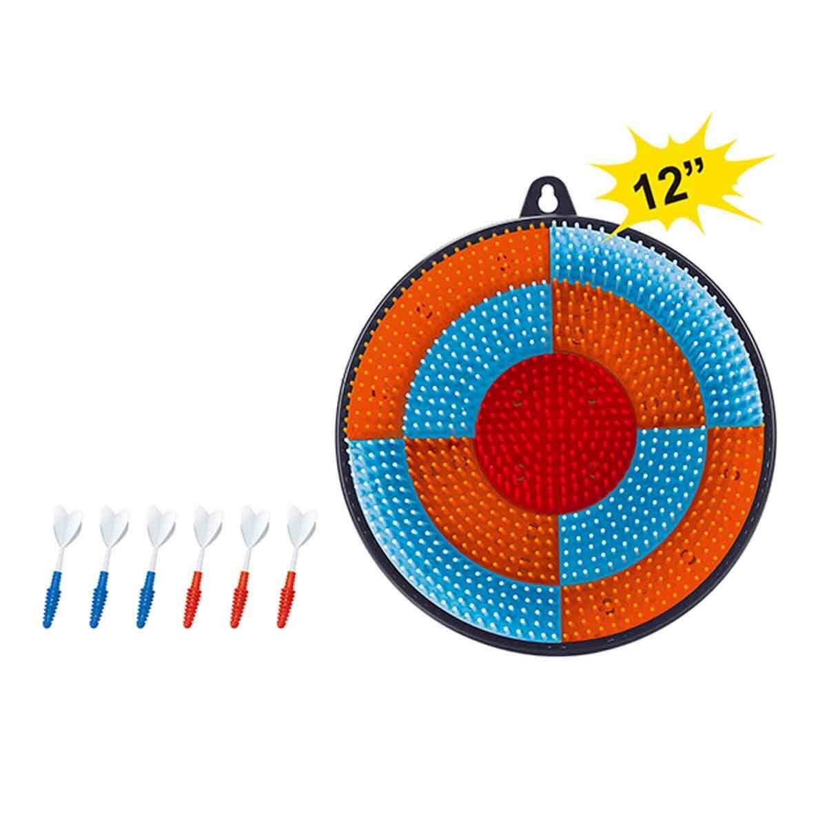 Yumuşak Uçlu Dart Oyun Seti | 30 cm Güvenli Hedef Tahtası | 6 Ok Dahil Ev Tipi Dart Seti