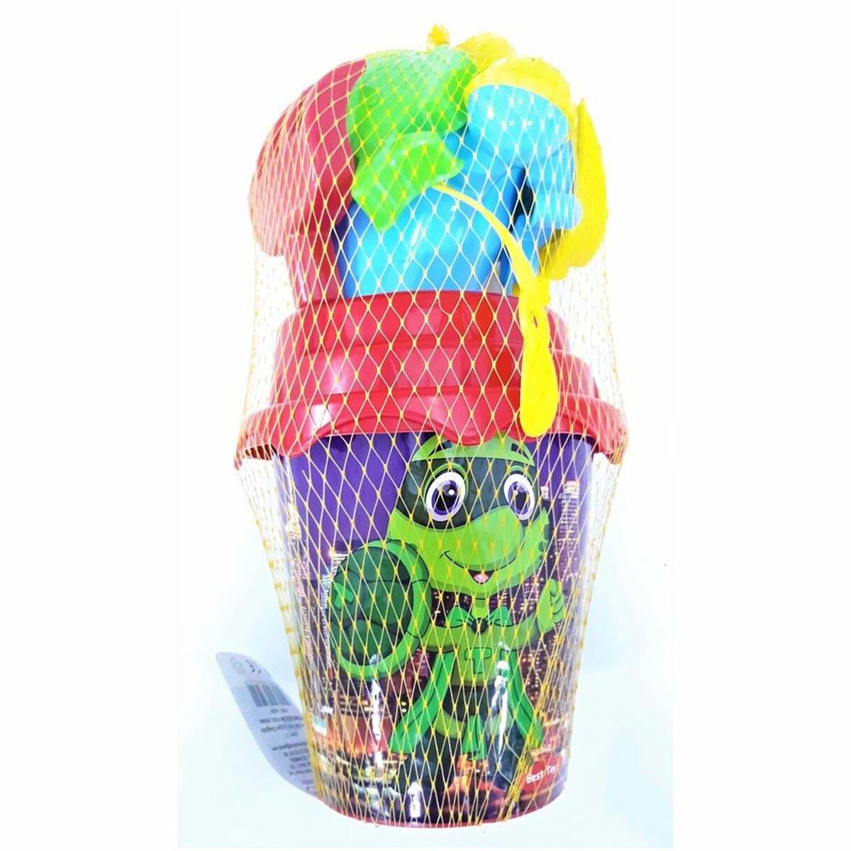 Yuvarlak İbrikli Aksesuarlı Full Kova Seti | Kumdan Kaleler İçin Eksiksiz Plaj Oyuncak Takımı