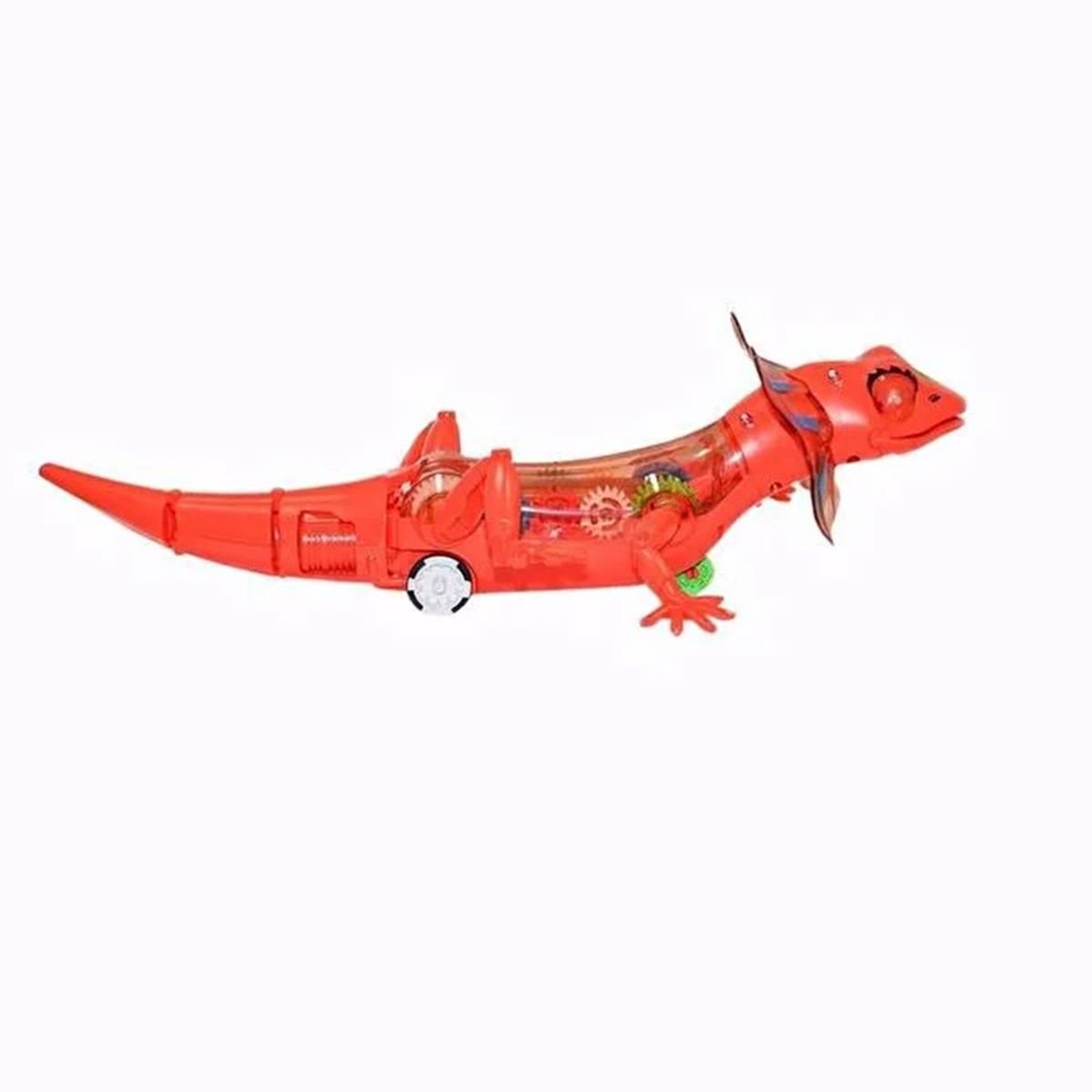 Pilli Işıklı Çılgın Kertenkele Robot