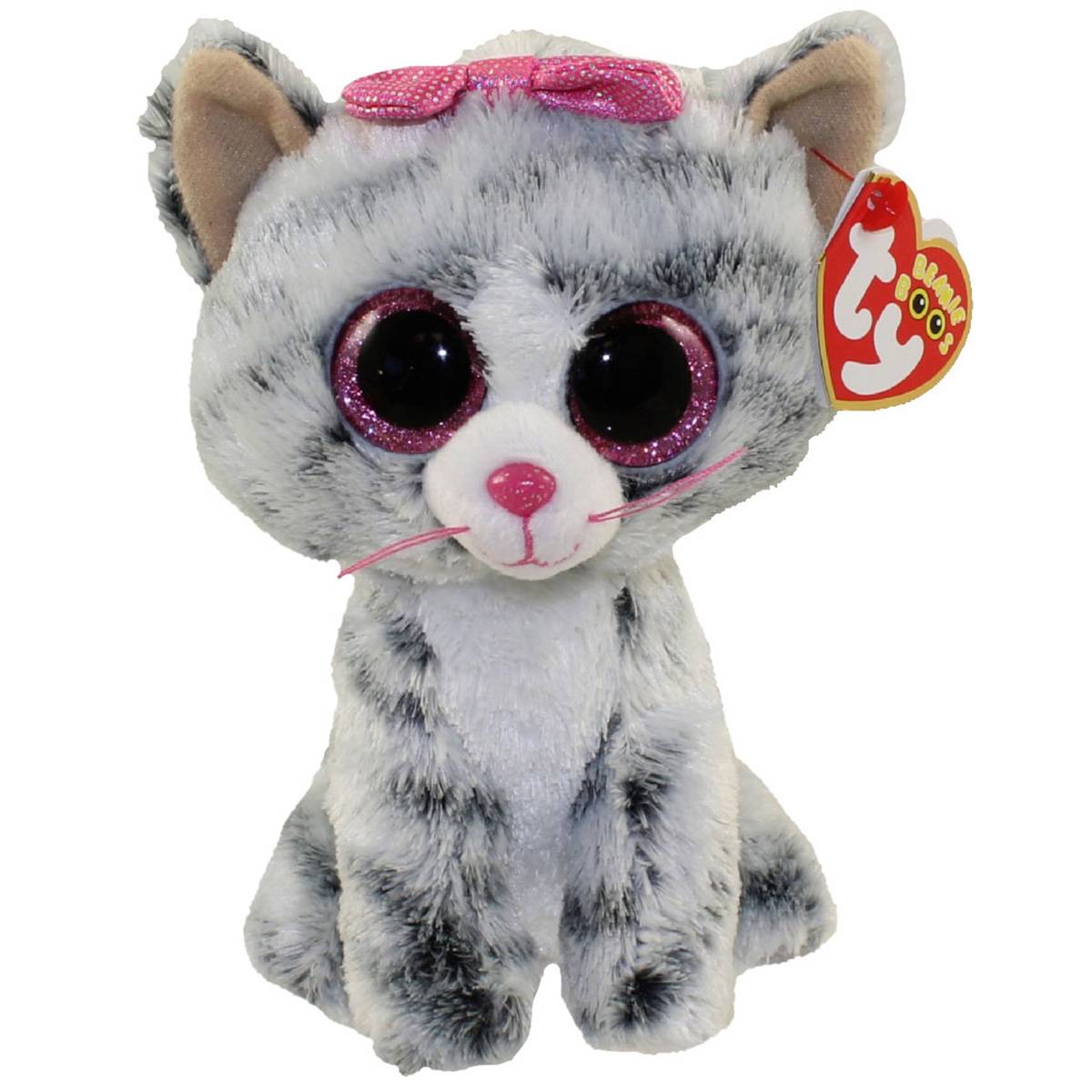 TY Beanie Boos - Kiki the Grey Tabby Cat Peluş 15 cm